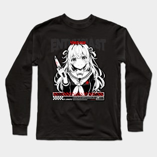 Yandere Enthusiast - Aesthetic streetwear crazy anime girl Long Sleeve T-Shirt